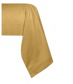 1 Taie de traversin percale de coton uni 45 x 185 cm Elysee moutarde