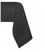 1 Taie de traversin percale de coton uni 45 x 185 cm Elysee anthracite