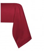 1 Taie de traversin percale de coton uni 45 x 185 cm Elysee rouge