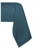 1 Taie de traversin percale de coton uni 45 x 185 cm Elysee ptrole