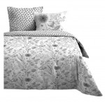 Housse de couette + taies 240x260cm Black Flowers