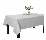 Nappe en polyester Essentiel 150 x 300 cm blanc