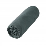 Drap Housse en Lin Lav 180 x 200 cm Ardoise