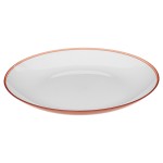 Assiette plate 25cm Collection Pastel rouge