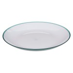 Assiette plate 25cm Collection Pastel bleu petrole