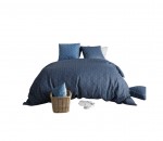 Housse couette + 2 taies 220 x 240 cm Geometrique azura
