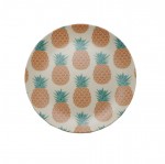 Assiette d�cor�e motif Ananas � 20 cm