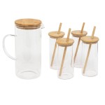 Pichet et 4 chopes Collection Orangeade