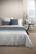Housse de couette + taies Collection Banc de sable