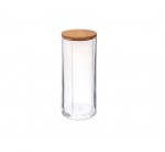 Pot a disque de coton 7x 17 cm transparent
