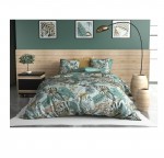 Housse de couette +  taies Collection Feuille de cancun