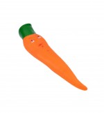 Jouet Carotte en Latex pour Chien - Rsistant avec Couineur - Mastication et Jeu Ludique 19 cm