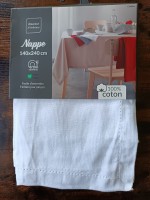 Leboncoin Nappe rectangle en coton 140 x 240 Charline blanc