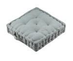 Coussin de sol en gaze de coton Pop color 45x45cm sauge