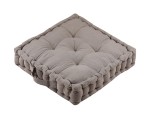 Coussin de sol en gaze de coton Pop color 45x45cm naturel