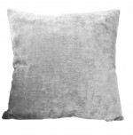 Coussin velours 40 x 40 cm Gris clair Velvet