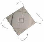 Coussin galette de chaise 4 rabats Lin 40x40cm