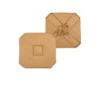 Coussin galette de chaise 4 rabats 40x40cm camel chinee