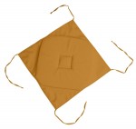 Coussin galette de chaise 4 rabats Curry 40x40cm