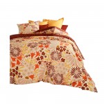 Housse couette + taie 220 x 240 cm Fleurs retro Daisy