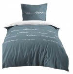 Housse de couette + taies 140x200cm Reverie Zen