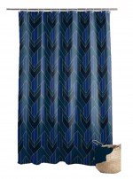Rideau de douche graphique � 180 x 200 cm