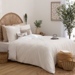 Housse couette + 2 taies Collection Jacquard geo
