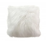 Coussin a poil 45 x 45 cm Epice blanc