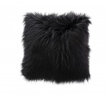 Coussin a poil 45 x 45 cm Epice noir