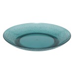 Assiette estivale bleu petrole 27 cm