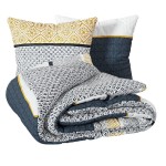 Parure Housse de couette + taie Collection Etni raye