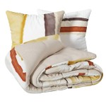 Housse de couette + 2 taies 240 x 220 cm  ethnique Rayure