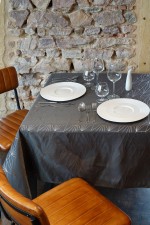Nappe 145x240cm Facette anthracite