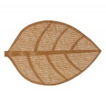 Set de table 50x33cm Feuillage marron fonce