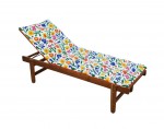 Coussin de sol ou Bain de soleil Fleurs 60 x 180cm
