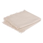 2 Serviettes de table Ethnique blanc