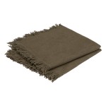 2 Serviettes de table Ethnique kaki