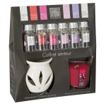 Coffret senteur bougie encens fruits rouge