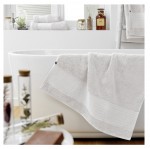 Serviette de douche 70 x 130 cm GARANCE Chantilly