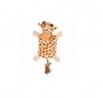 Jouet peluche Girafe et corde pour chien