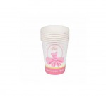 Set de 6 gobelets en papier Danseuse etoile