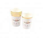 Set de 6 gobelets en carton Chat licorne