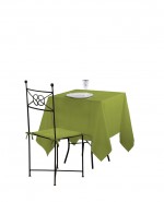 Nappe carree en polyester 180 x 180 cm Vert clair