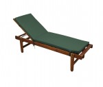Coussin Bain de Soleil HAWAI  Vert Fonc  60 x 190 x 4 cm