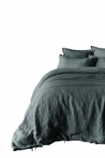 Housse de couette lin 240 x 220 cm Ardoise