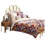 Housse couette + taie 220 x 240 cm Feuillage Jannie