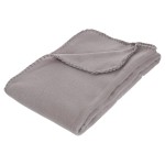 Plaid couverture 125 x 150cm Legerete Gris
