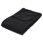 Plaid couverture 125 x 150cm Legerete Noir