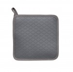 Manique de cuisine avec protection silicone Gris