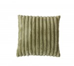 Coussin a poil 40 x 40 cm cottele vert olive
